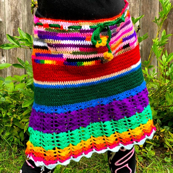 Hand Crafted Dresses & Skirts - *HOST PICK!* Funky shell-stitched crocheted skirt